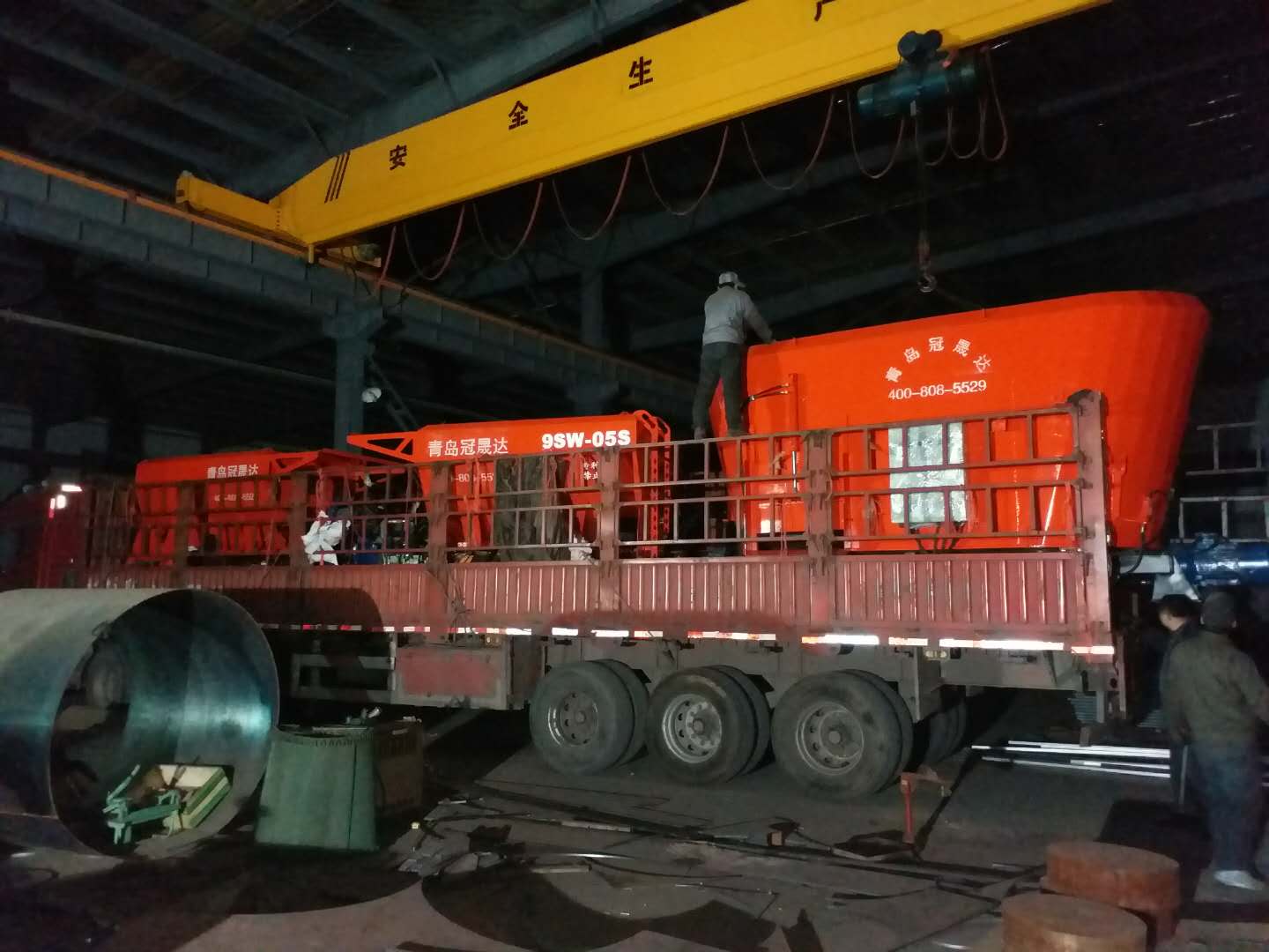 河南某公司購買固定式TMR攪拌機 河南某公司購買固定式TMR攪拌機